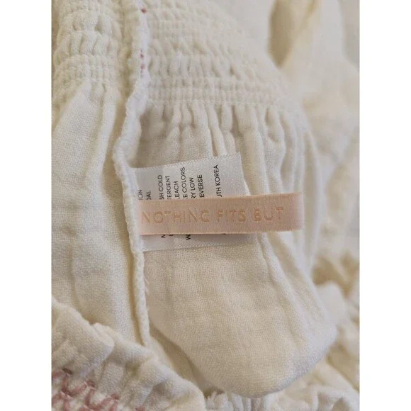 Nothing Fits But Yumi Dress Womens Size Medium Cream Puff Sleeve Mommy & Me - Picture 12 of 15